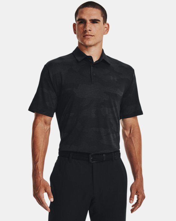 Men's UA Playoff 2.0 Jacquard Polo in Black image number 0